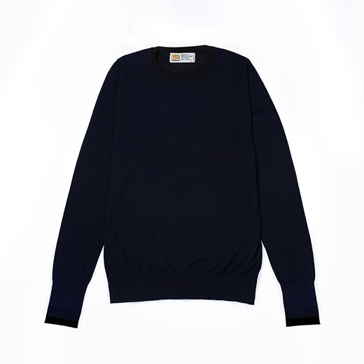 FRAGMENT DESIGN x SEQUEL x JOHN SMEDLEY クルーネックニット 詳細画像 NO3(NAVY / BLACK) 1